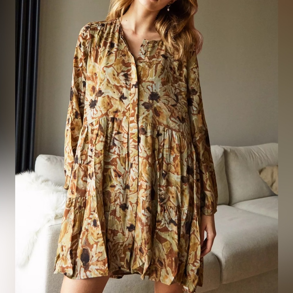 Aritzia Wilfred Button Up Longsleeve Dress